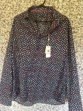 Bertigo Men’s Dress Shirt 2XL Bold Geometric Print NWT 100% Cotton